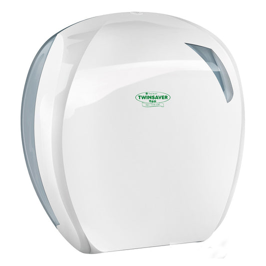 Twinsaver Finesse Bigroll Toilet Roll Dispenser - White (Code 0637)