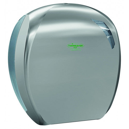 Twinsaver Finesse Bigroll Toilet Roll Dispenser - Silver (Code 0638)