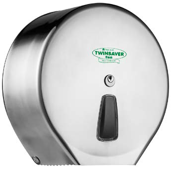 Twinsaver Platinum Bigroll Toilet Roll Dispenser - Satin Silver (Code 0639)