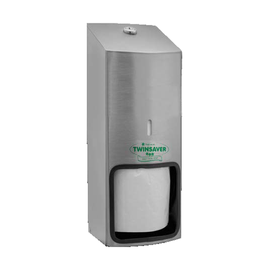 Twinsaver Finesse Toilet Roll Dispenser TR3 - Satin Silver (Code 0678)