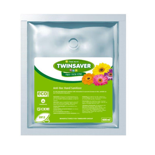 Twinsaver Waterless Foam Hand Sanitiser (6 x 600ml) (Code 0912)