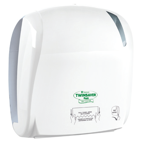 Twinsaver Finesse Auto-Cut Hand Towel Dispenser - White (Code 0936)