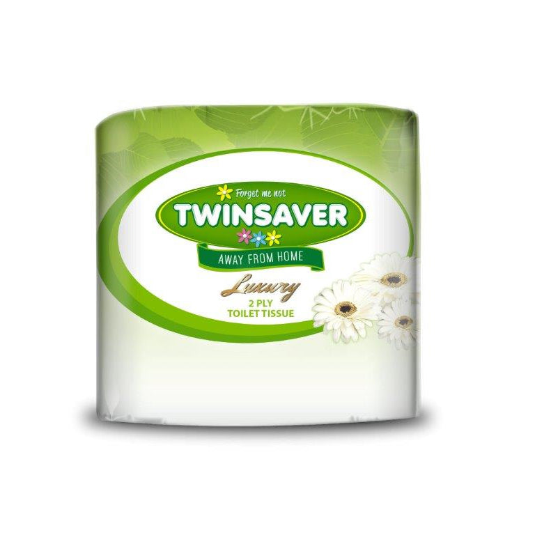 Twinsaver 2 Ply Toilet Paper Wrapped (Pack of 24 Rolls) (Code 1364