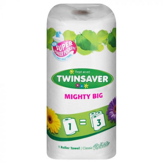 Twinsaver Mighty Big Kitchen Roller Towel (12 Packs of 2 Rolls) (Code 3020)