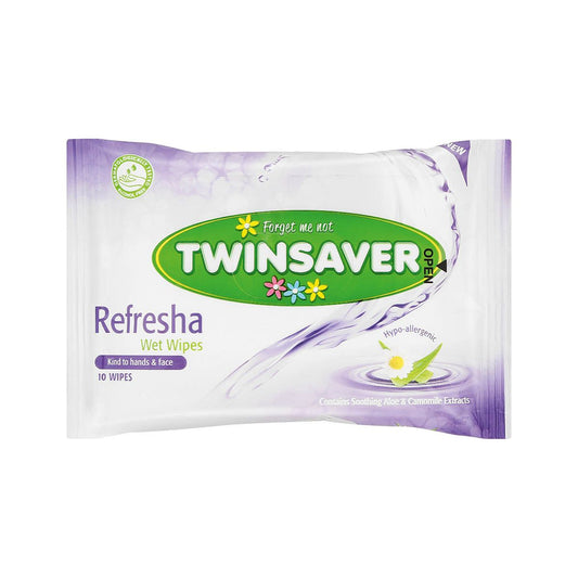 Twinsaver Refresha Wet Wipes 10's (32 Packs of 10) (Code 43044)