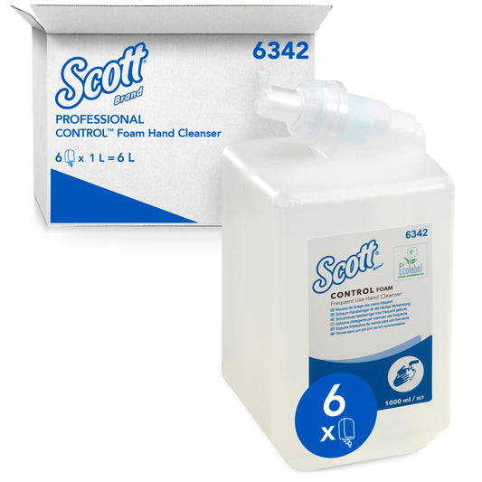 KIMBERLY-CLARK SCOTT CONTROL Foam Frequent Use Hand Cleanser Refill (6 x 1L) (Code 6342)