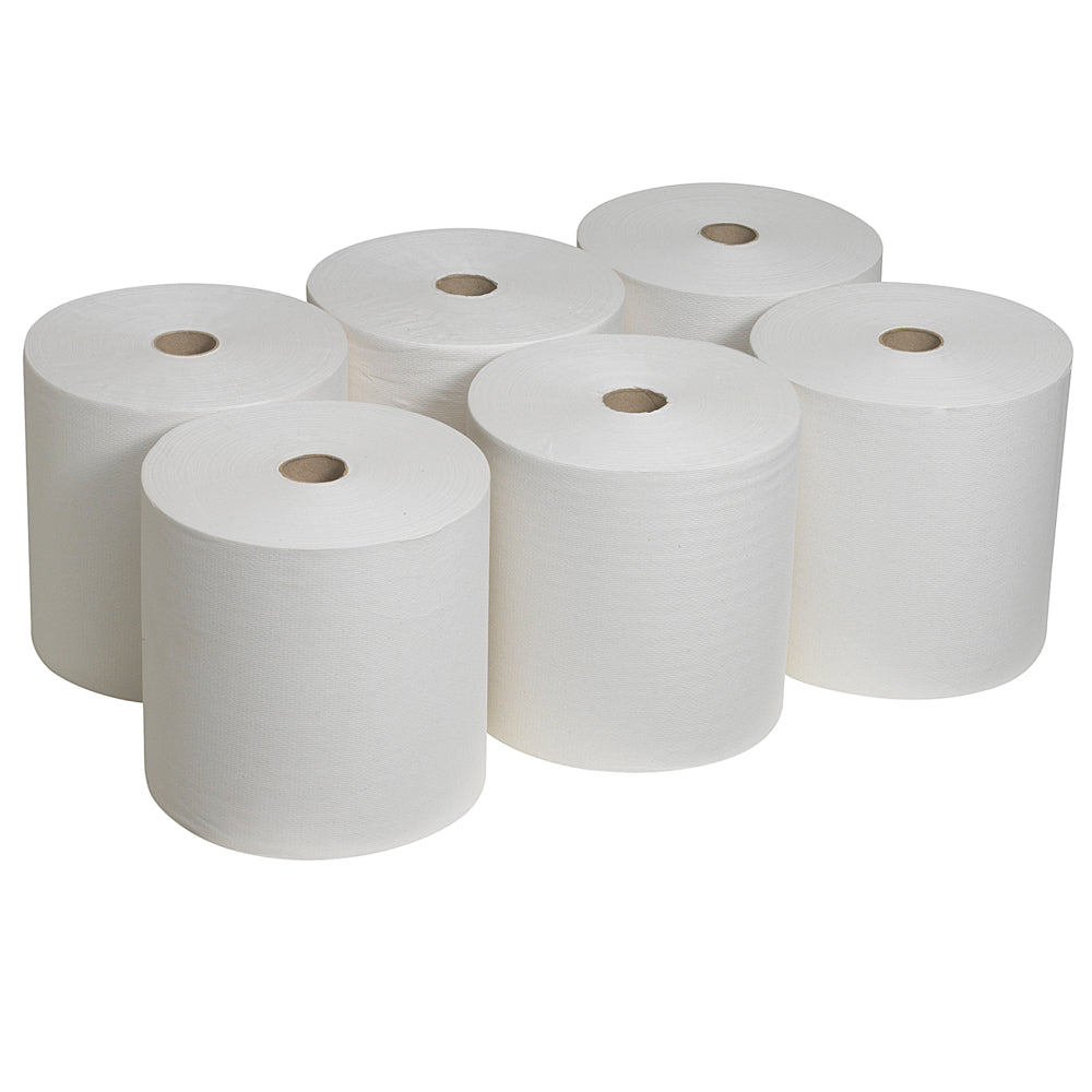 KIMBERLY-CLARK SCOTT Hand Towels - Roll / White (Pack of 6 Rolls) (Code 6667)