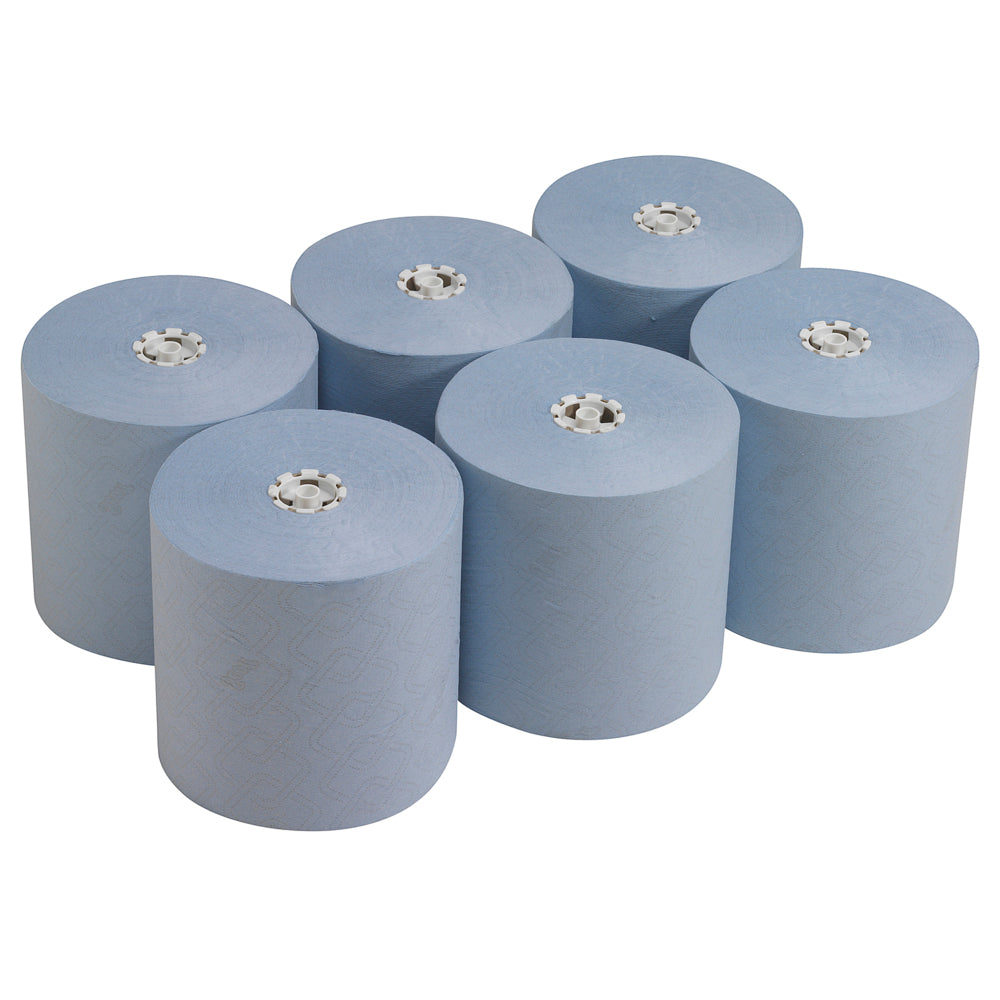 KIMBERLY-CLARK SCOTT ESSENTIAL Hand Towels - Roll / Blue (Pack of 6 Rolls) (Code 6692)