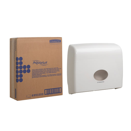KIMBERLY-CLARK AQUARIUS Toilet Tissue Dispenser Deca Roll - White (Code 6991)