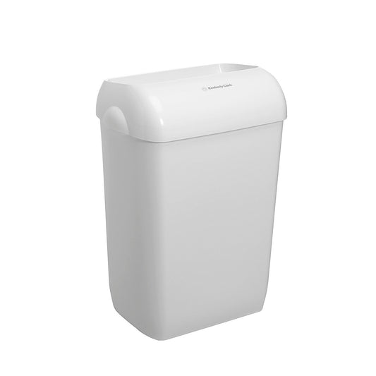 KIMBERLY-CLARK AQUARIUS 43L Wall Bin Plastic - White (Code 6993)