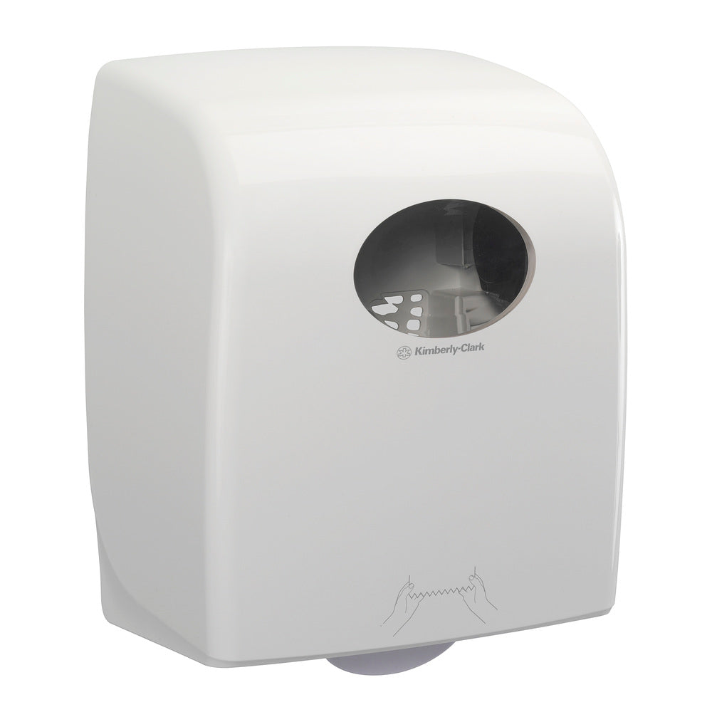 KIMBERLY-CLARK AQUARIUS Rolled Hand Towel Dispenser - White (Code 7375)