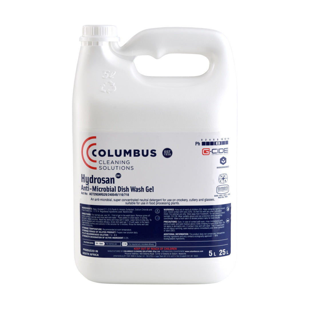 Columbus Hydrosan Anti-Microbial Dishwashing Gel