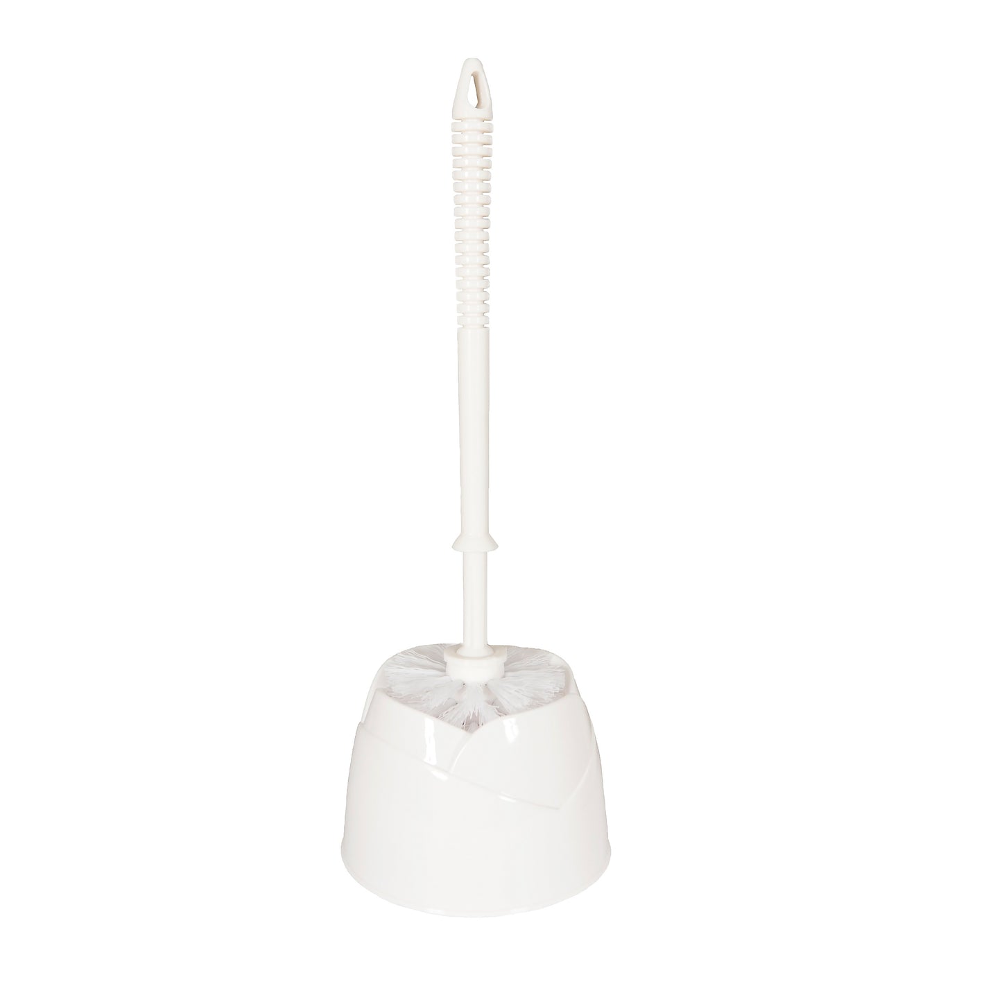 Arrow Toilet Brush Set White Plastic (Round)