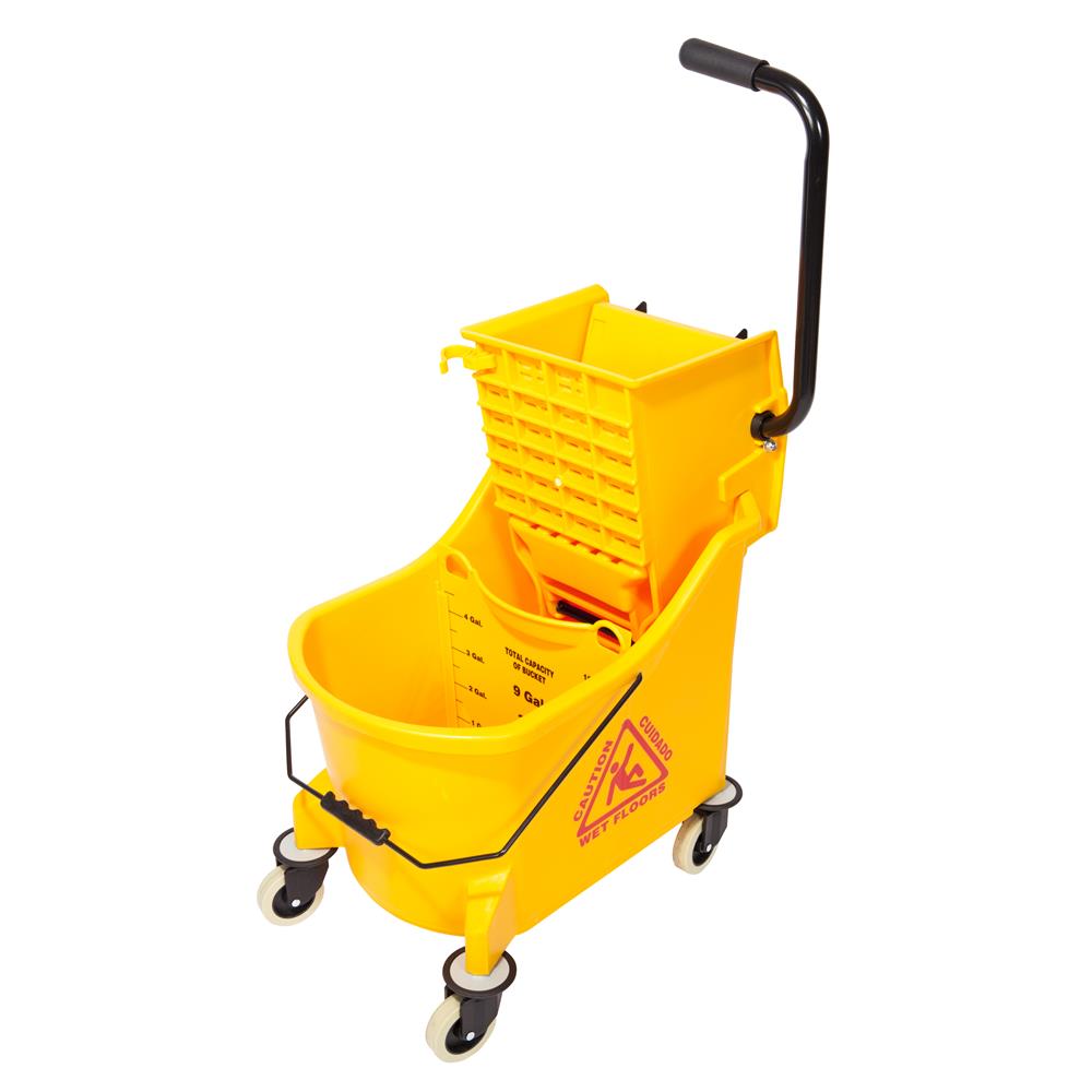 Maxi Bucket 33L with Divider & Mop Wringer