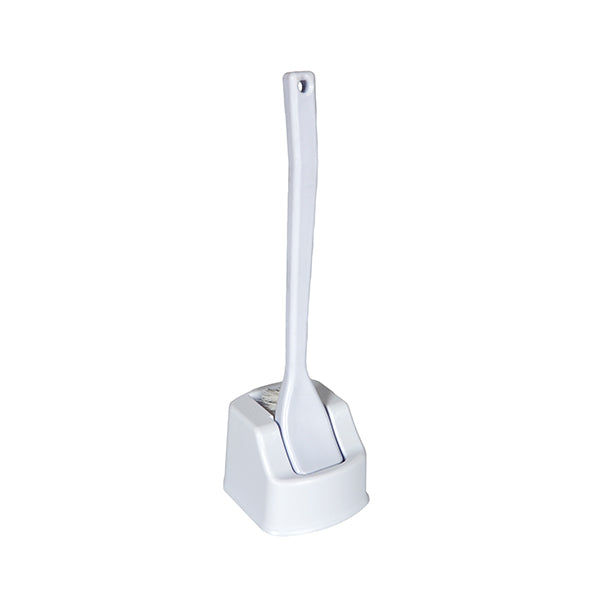 Arrow Toilet Brush Set White Plastic (Square)